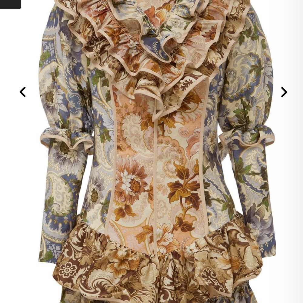 Alemais PHILLIPA RUFFLE NECK MINI DRESS SALE - Picture 4 of 7